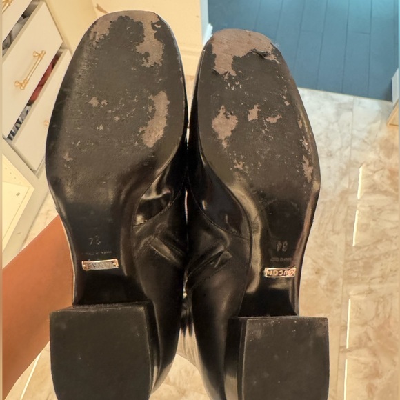 Gucci Patent Leather Horsebit Ankle Boots - Picture 7 of 8